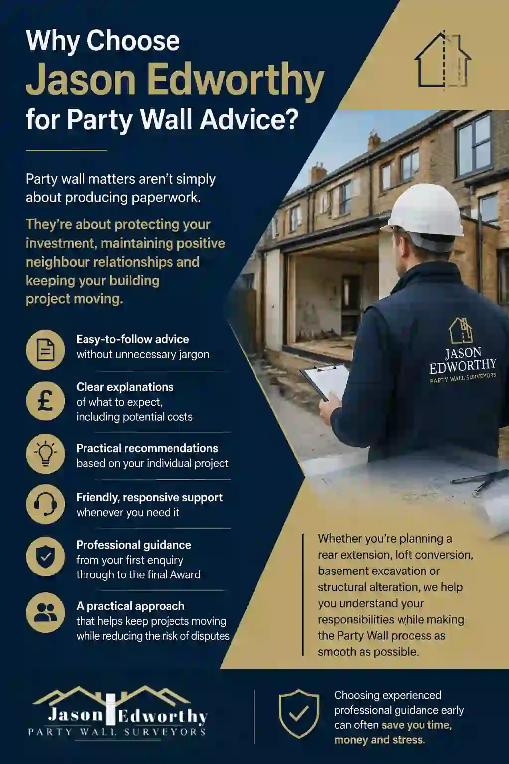Why Choose Jason Edworthy for Party Wall Advice Saffron Walden?